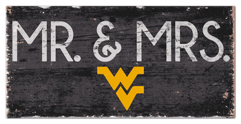 West Virginia Mountaineers Mr & Mrs Sign