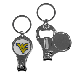 West Virginia Mountaineers Nail Care/Bottle Opener Key Chain