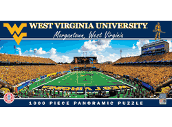 West Virginia Mountaineers NCAA 1000pc Panoramic Puzzle - End Zone