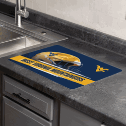 West Virginia Mountaineers NCAA Concrete Dish Drying Pad 15x20 inches