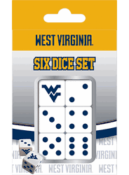 West Virginia Mountaineers NCAA Dice Set