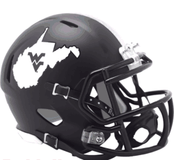 West Virginia Mountaineers NCAA Mini Speed Football Helmet Coal Rush