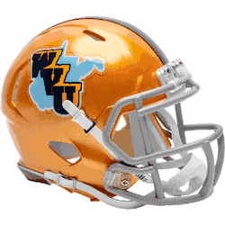 West Virginia Mountaineers NCAA Mini Speed Football Helmet Gold Throwback