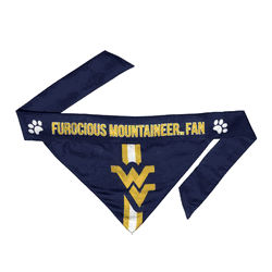 West Virginia Mountaineers Pet Bandana Medium