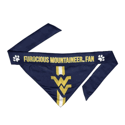 West Virginia Mountaineers Pet Bandana Xtra Small