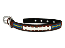 West Virginia Mountaineers Pet Collar Classic Football Leather Size Small CO