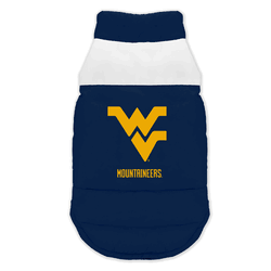 West Virginia Mountaineers Pet Parka Puff Vest XL