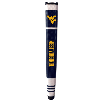 West Virginia Mountaineers Putter Grip (Colored with white stripes)