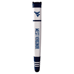 West Virginia Mountaineers Putter Grip (White with colored stripes)