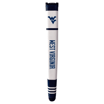 West Virginia Mountaineers Putter Grip (White with colored stripes)