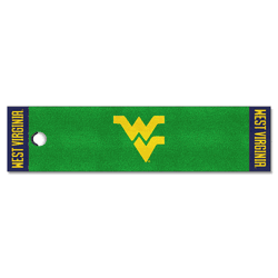 West Virginia Mountaineers Putting Green Mat - 1.5ft. x 6ft.