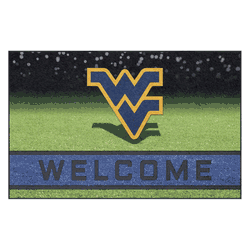West Virginia Mountaineers Rubber Door Mat - 18in. x 30in.