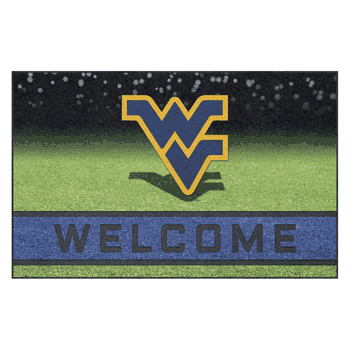 West Virginia Mountaineers Rubber Door Mat - 18in. x 30in.