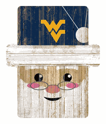 West Virginia Mountaineers Santa Ornament