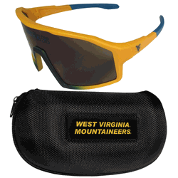 West Virginia Mountaineers Shield Sunglasses with Case