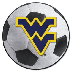 West Virginia Mountaineers Soccer Ball Rug - 27in. Diameter