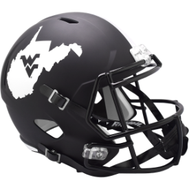 West Virginia Mountaineers Speed Full Size Replica Football Helmet Coal Rush