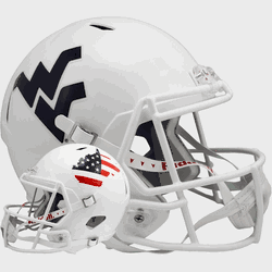 West Virginia Mountaineers Speed Replica Full Size Football Helmet Stars and Stripes