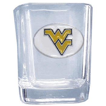 West Virginia Mountaineers Square Shot Glass