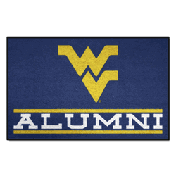 West Virginia Mountaineers Starter Mat Accent Rug - 19in. x 30in. Alumni Starter Mat