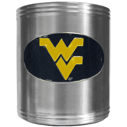 West Virginia Mountaineers Steel Can Cooler
