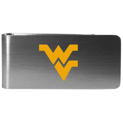 West Virginia Mountaineers Steel Money Clip, Logo