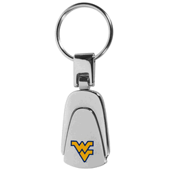 West Virginia Mountaineers Steel Teardop Key Chain