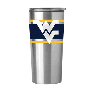 West Virginia Mountaineers Stripe 20 oz Fusion Tumbler
