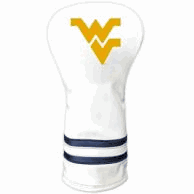 West Virginia Mountaineers Vintage Driver Headcover (White)