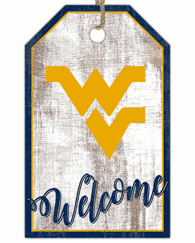 West Virginia Mountaineers Welcome Team Tag 11x19 Sign