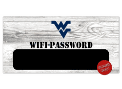 West Virginia Mountaineers Wifi Password 6x12 Sign