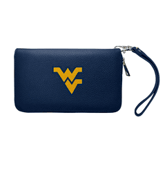 West Virginia Mountaineers Zip Organizer Wallet Pebble Navy