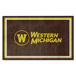 Western Michigan Broncos 4ft. x 6ft. Plush Area Rug
