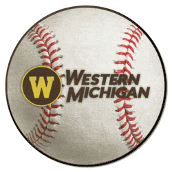 Western Michigan Broncos Baseball Rug - 27in. Diameter