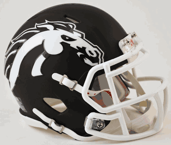 Western Michigan Broncos NCAA Mini Speed Football Helmet Matte Brown