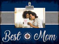 Winnipeg Jets 10" x 8" Best Mom with Stripe Clip Frame