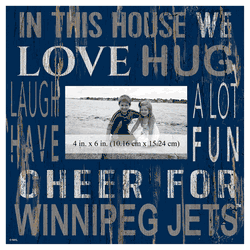 Winnipeg Jets 10x10 In This House Frame Sign