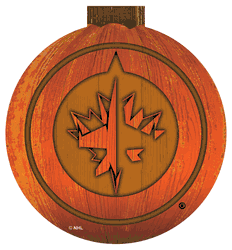 Winnipeg Jets 12 in. Halloween Pumpkin Sign
