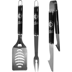 Winnipeg Jets 3 pc Steel BBQ Set in Black