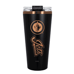 Winnipeg Jets 32oz Black and Copper Big Slim with Straw
