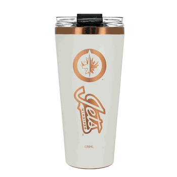 Winnipeg Jets 32oz Crme and Copper Big Slim Tumbler with Straw