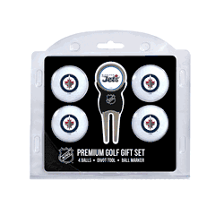 Winnipeg Jets 4 Ball Gift Set + Divot Tool & Marker