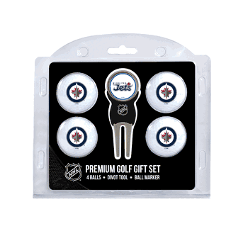 Winnipeg Jets 4 Ball Gift Set + Divot Tool & Marker
