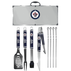 Winnipeg Jets 8 pc Logo BBQ Set