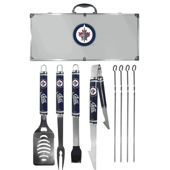 Winnipeg Jets 8 pc Logo BBQ Set