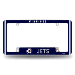 Winnipeg Jets Alternate Design All Over Chrome Frame