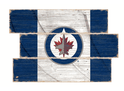 Winnipeg Jets American Flag 3 Plank