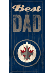 Winnipeg Jets Best Dad 6x12 Sign