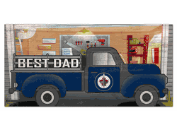 Winnipeg Jets Best Dad Truck 6x12 Sign