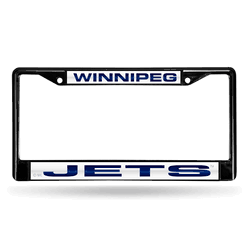 Winnipeg Jets Black Laser Chrome Frame